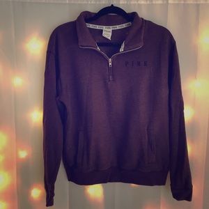 Maroon half-zip from VS PINK size small